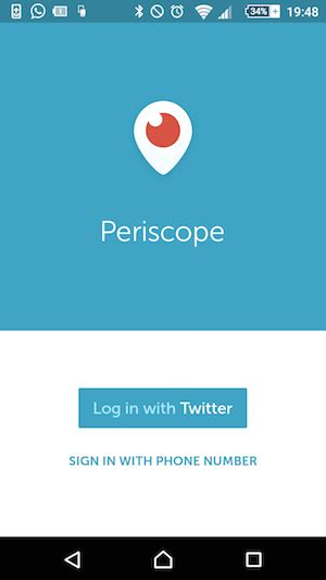 periscope log in